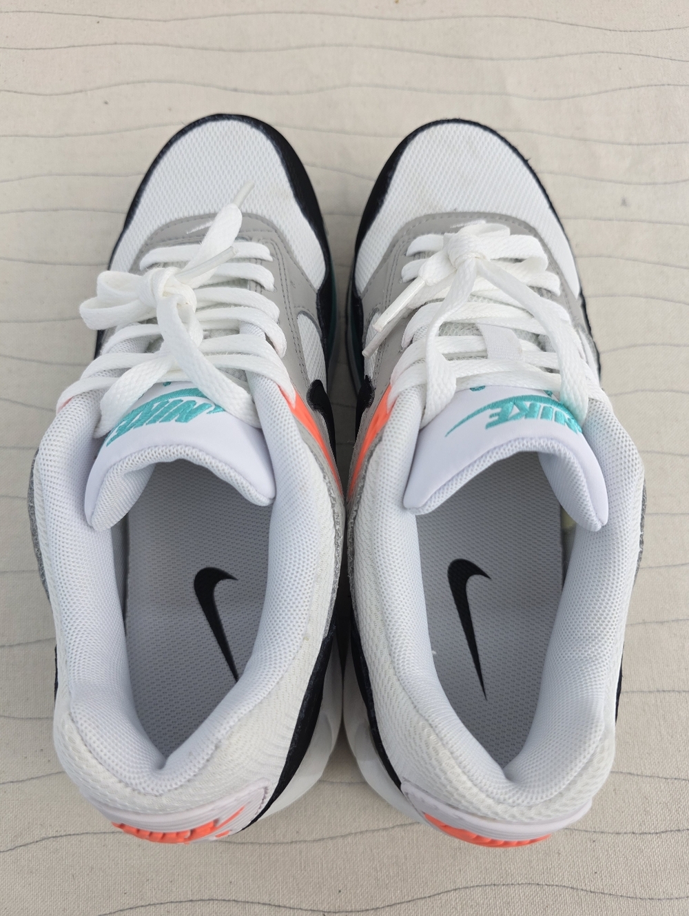 Nike Womens Air Max Correlate White Black New Green White Shoes 511417-136 Sz 7 - Picture 12 of 13